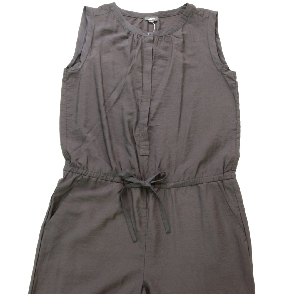 LOFT Women's Romper Sleeveless Black Jumpsuit